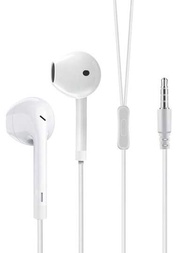 3.5mm EarPods 耳機，有線耳塞帶有內置遙控，可用於控制音樂、電話和音量，適用於 iPhone、三星、電腦、筆記本電腦、兒童、學生（白色）