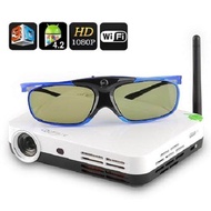 3D Quad Core Android Led Projector(Dlp Technology Led Projector Wifi 3D Glasses)(Pj-12A)