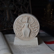 Retro Hekate Goddess Statue Clay Decorative Ornaments Home Decorations Character Shaped Vintage Styl