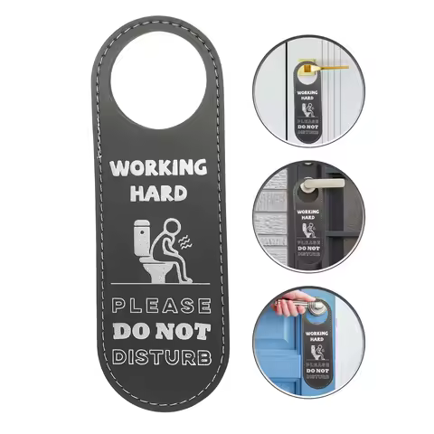 Please Come In Sign Do Not Disturb Sign For Door Knob Double-sided Door Hanger Sign For Washroom Toi