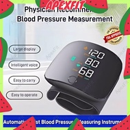ApexFit Wrist Style Rechargeable Digital Blood Pressure Monitor With Big LCD Display Voice