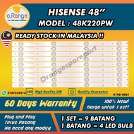 48K220PW HISENSE 48" LED TV BACKLIGHT(LAMPU TV) HISENSE 48 INCH LED TV BACKLIGHT 48K220 48K220P