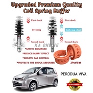 2pcs/set PERODUA VIVA Coil Spring Premium Quality Upgraded Buffer Absorber Suspension Shocks Struts 