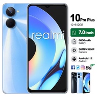 2023 Brand New REAIMI10 Official Promotion Cheap 5G Android Smartphone 12+512GB Large Capacity 6000mAh 7.0 Full Screen Dual SIM Dual Standby Game Music Learn COD