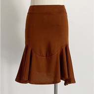 Womens Latin Dance Short Skirt Half-length Ballet Practice Uniform Gored Skirt Samba Rumba Cha-cha C