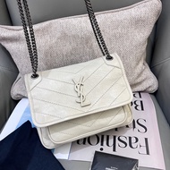 YSL聖羅蘭白色niki小號 新款D扣