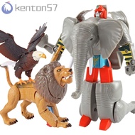 KENTON Transform Animals Robot, Lion Elephant|Eagle Deformation Action Figure, Cool Toy ABS Plastic 