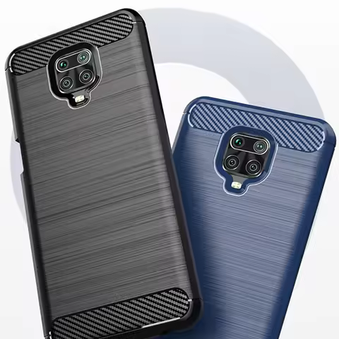 For Cover Xiaomi Redmi Note 9 Pro Case For Redmi Note 9 Pro Capas Shockproof Carbon Fiber TPU Soft C