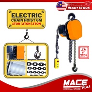 6M 220V Electric Chain Hoist Crane Lifting Block Chain Hook Construction Heavy Duty Rantai Tarik Ele