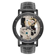 Thomas Earnshaw Men's 43mm Fowler Bridge Automatic Skeleton Watch with Leather Strap ES-8225