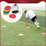 [Lohobby] 50 Pack Flat Cone Dot Markers, 6 Inch Non-Slip Flat Discs, Football Training Marking Discs