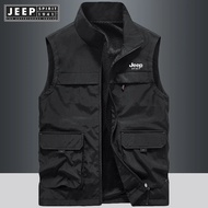 jeep spirit 1941 estd Summer Vest Men Outdoors Gilets Photography Camping Coat Mens Vests Man Male O