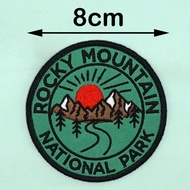 [Custom Velcro patch]AE. Rocky Mountain National Park Scenery Morale Badge 3D Velcro Patch /Badges/a