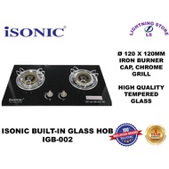 ISONIC IGB-002 BUILT-IN GLASS HOB / GAS STOVE 4.5kW