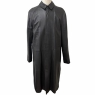 狀況極佳 □ BURBERRY LONDON羊皮風衣，Nova Check顏色，黑色，尺寸 50，英國製造，正品，男士。
