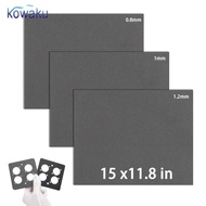 [Ababixa] 3x  Gasket Material 0.8mm/1mm/1.2mm 15x11.8 Inches for  Oil Small Engine DIY Rebuild Easy 