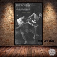 Classic size Canvas Motivational Muay Thai Boxing Quotes Art Poster Canvas Painting  Who Is The Happ