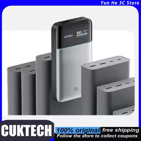 CUKTECH 15 Series Power Bank 15,000mAh 100W Fast Charging Super Power Card Ultra-Lightweight and Por