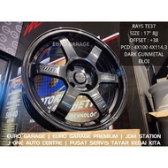 NEW RIM 17 4X100 4X114.3 RAYS TE37 myvi alza jazz city vios yaris persona waja saga iriz perdana