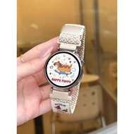 Dachshund Puppy 16/17/18/19/20/21/22/23/24mm Watch Strap Braided Nylon Magnetic Buckle Summer Men Wo