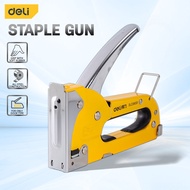 Deli Staple Gun Tacker Heavy Duty Gun Tacker Staple Gun For Wood Furniture Tools Nail Gun EDL238001