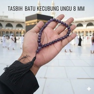 UNGU AMETHYS QUART STONE TASBIH PURPLE KECTUBUNG/ 8 MM