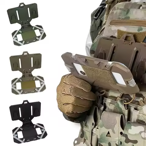 Tactical MOLLE Folded Navigation Board Mobile Phones Navigator Holder Vest Chest Bag Admin Panel Hun