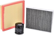 72880FL00A 16546AA16A 15208AA21A Cabin Engine Air Filter & Oil Filter Kit Compatible with Subaru 19-