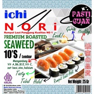 ICHI NORI 10 SHEETS-SUSHI NORI 10'S-HALAL