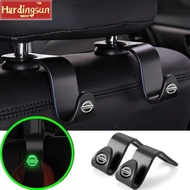 Hardingsun 【NISSAN】2/4Pcs Multifunctional Car Hooks Luminous Seat Rear Hooks Hook Decoration Car Accessories for Nissan Almera Sylphy Altima Sentra Qashqai Terra