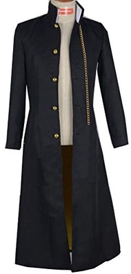Nsoking Anime Jotaro Kujo Cosplay Costume Mens Black Coat Jacket Halloween Party Outfits Custom