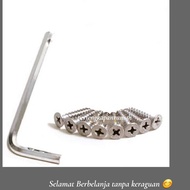 GERBER GTA 6" STAINLESS STEEL DOOR HINGES