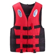 HS-Adult Life Jacket with Whistle, Adjustable Buoyancy Survival Suit, Polyester, Children Life Vest, Water Sport, Swimming Rescue