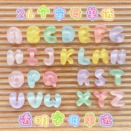 (No Glue Included) CHARM LETTERS IN PASTEL HAT OR PHONE STICKER ACCESSORIES (CUSTOMER ORDER NOTE NAM