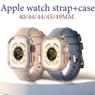 Silicone strap and case compatible for Apple Watch series Ultra2/1 49mm 41mm 44mm 40mm 45mm i Watch series 4 5 SE 6 7 8 9