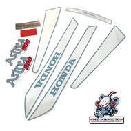 Striping sticker body sticker honda astrea800 astrea 800 silver