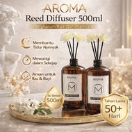 AROMA Plant Fragrance Reed Diffuser 500ml - Aromatherapy Room Freshener Room Perfume Room Fragrance 