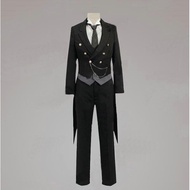 Cos Hongying Cosplay Costume Black Butler Sebastian Tuxedo Free Gloves