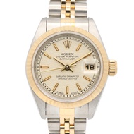 【二手】ROLEXDatejust T 字頭 69173 象牙白/海軍藍/BA K18（黃金）不鏽鋼 Datejust T 字頭女錶