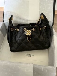 Chanel mini 25 bag 黑金荔枝皮