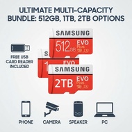 Samsung Memory Card 512GB 1TB sd Card High Speed micro sd Card 2TB