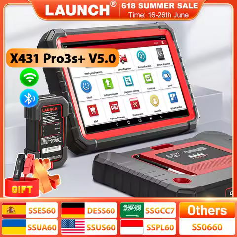 2025 LAUNCH X431 PRO3S+ V5.0 Bluetooth Bi-Directional Scan Tool, HD Trucks Scan, OEM Topology Map, O