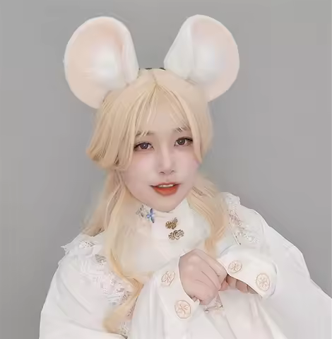 Cute Furry Animal Beast Ears Headband Hair Hoop KC Anime Lolita JK Mouse Cosplay Hair Accessories C1