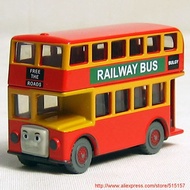 Diecast THOMAS and friend Bulgy The Tank Engine take along train toy school double decker bus buses