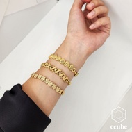 [SG] ECUBE Gold-plated Dainty Bracelet 916 gold bracelet for women gold 18k 22k