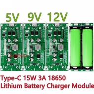 UPS Module Backup Power 5V 9V 12V OUT-PUT 15W Type-C solar cell Charger DIY 3.7V 18650 smd Rail High