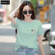 KATUN Spotlight_id - Women's T-SHIRT DALMATIAN DOG STICKER COMBED 30S, Women's T-SHIRT DALMATIAN STI