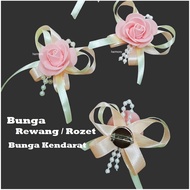 20pcs bunga Rewang Pearl Pastel Series Bunga Kendarat Decoration Wedding Corsage/ bunga rewang