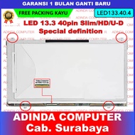 LED LCD Samsung 13.3 13 Inch 40 Pin 40pin Slim HD Bracket Ear Bolt Top Bottom Special Model LTN133AT