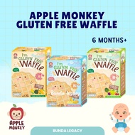 BABY WAFFLE GLUTEN FREE APPLE MONKEY BABY FOOD BABY SNACK